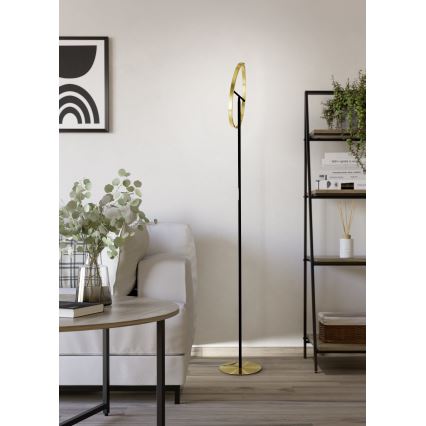 Eglo - LED stāvlampa ar regulējamu spilgtumu 2xLED/8,8W/230V zelta/melna