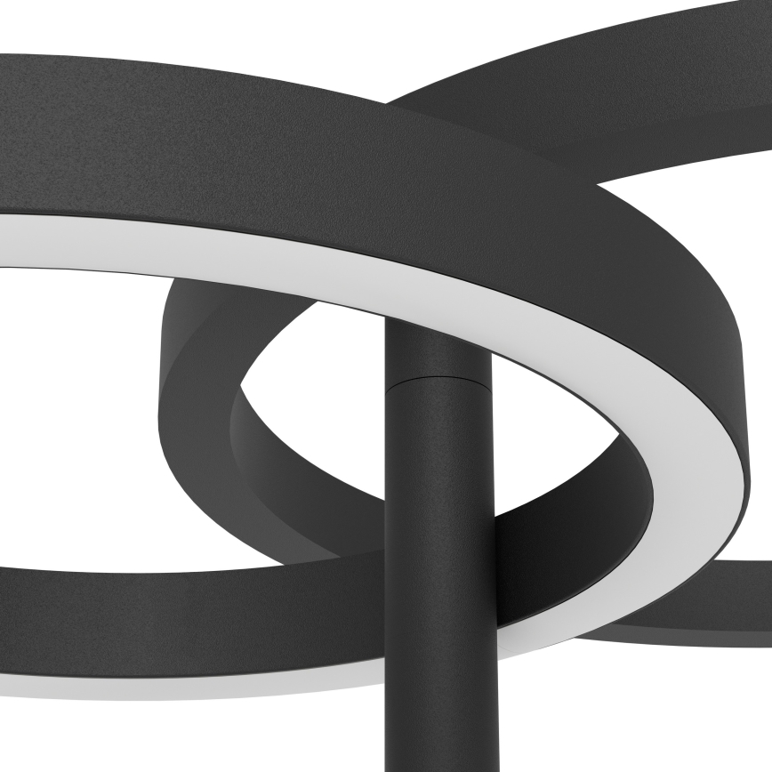 Eglo - LED regulējamā stāvlampa LED/16W/230V + LED/12W melna