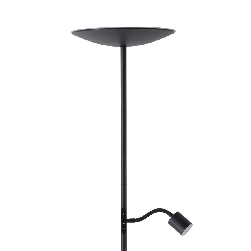 Eglo - LED regulējamā stāvlampa LED/26,5W/230V + LED/4W melna