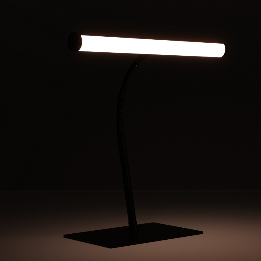 Eglo - LED regulējama skārienjūtīga galda lampa LED/5W/230V 2700/4000/6500K melna hroma apdare