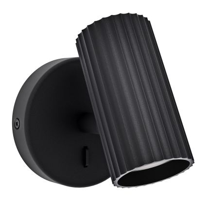 Eglo - Sienas spota gaismeklis 1xGU10/5W/230V melns