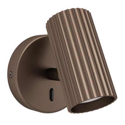 Eglo - Sienas prožektors 1xGU10/5W/230V brūns