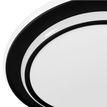 Eglo - LED griestu lampa LED/24W/230V Ø 40 cm melna