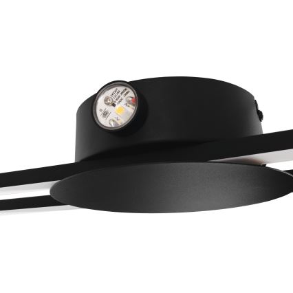 Eglo - LED sienas gaismeklis LED/20W/230V + LED/0,91W melns