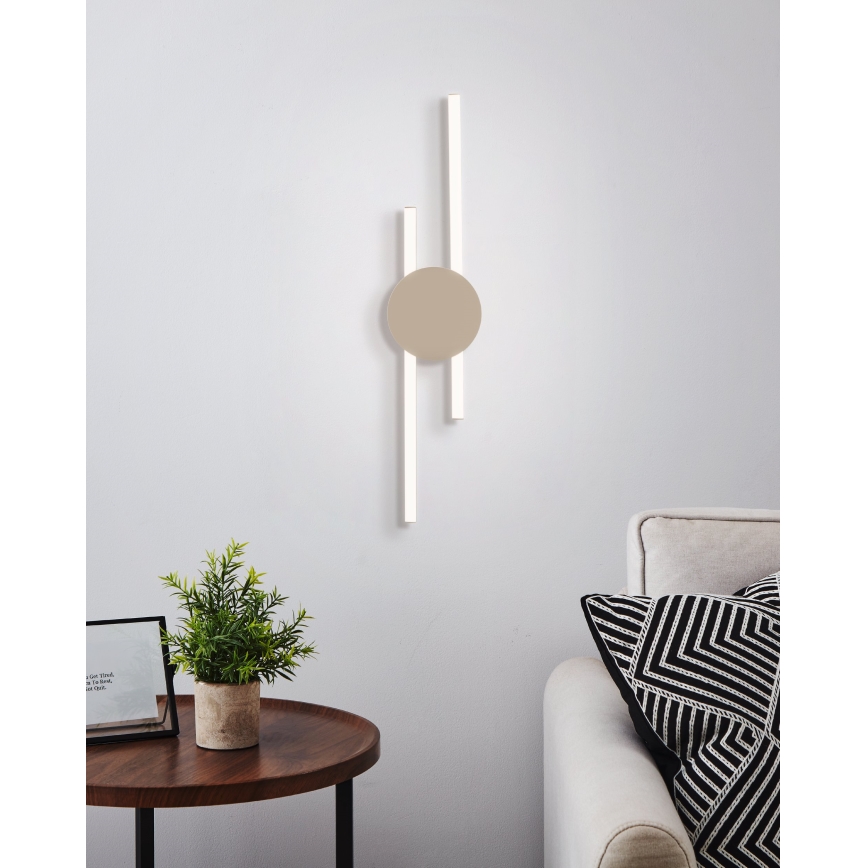 Eglo - LED sienas gaismeklis LED/20W/230V + LED/0,91W bēšs