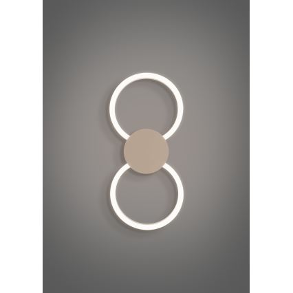 Eglo - LED sienas gaismeklis LED/20W/230V + LED/0,91W bēšs