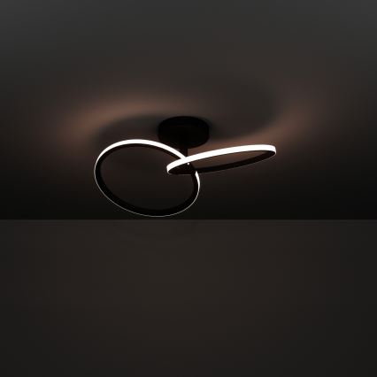 Eglo - LED griestu lampa LED/12W/230V 2700/4000/6500K melna