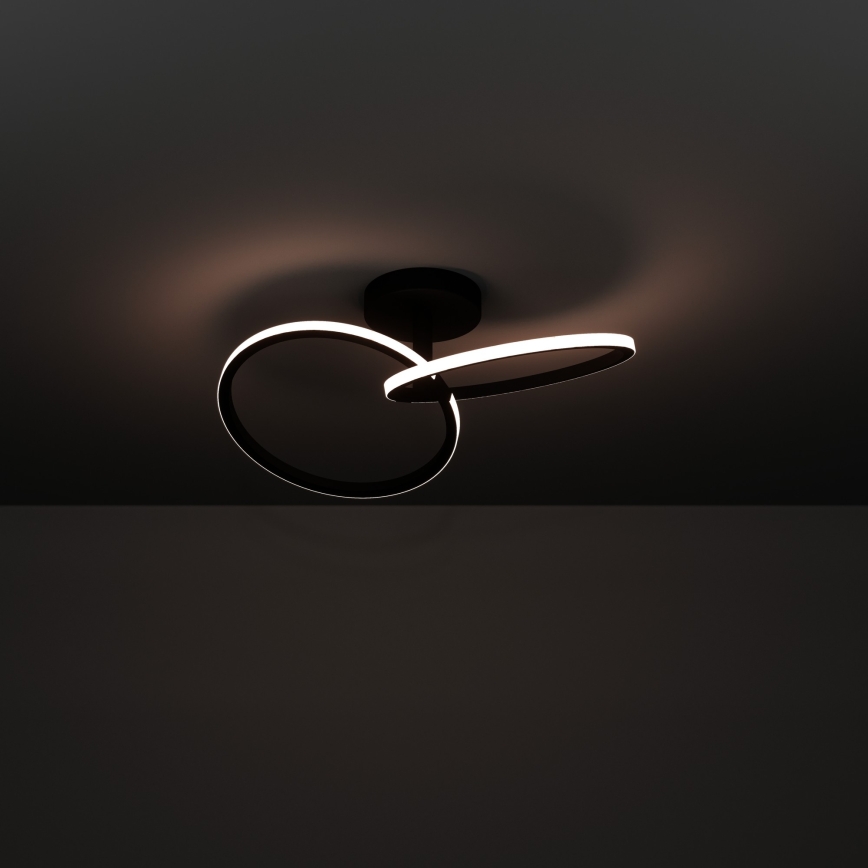 Eglo - LED griestu lampa LED/12W/230V 2700/4000/6500K melna