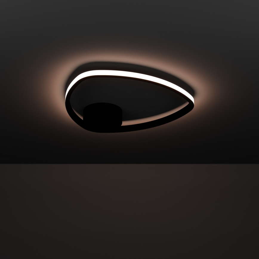 Eglo - LED griestu gaismeklis LED/9,7W/230V 2700/4000/6500K Ø 37,5 cm melns