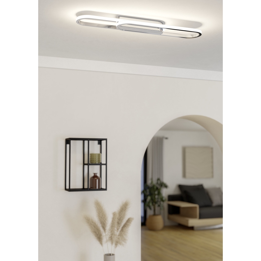 Eglo - LED griestu lampa LED/20W/230V 2700/4000/6500K spīdīgs hroms