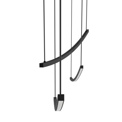 Eglo - aptumšojams LED piekaramais lukturis uz troses LED/22W/230V 2700/4000/6500K melns