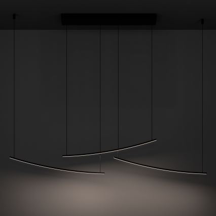 Eglo - aptumšojams LED piekaramais lukturis uz troses LED/22W/230V 2700/4000/6500K melns