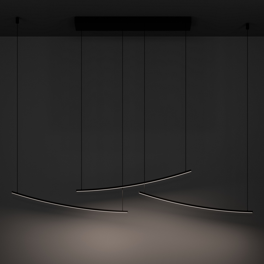 Eglo - LED dimējama piekaramā lampa ar vadu LED/22W/230V 2700/4000/6500K melna