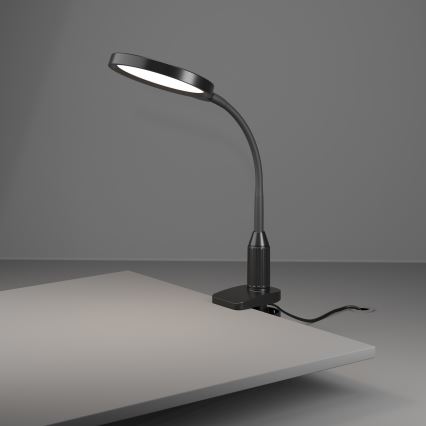 Eglo - LED aptumšojama elastīga lampa ar skavu LED/5,5W/230V 2700/4000/6500K melna
