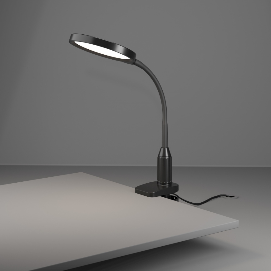 Eglo - regulējama elastīga LED lampa ar skavu LED/5,5W/230V 2700/4000/6500K melna