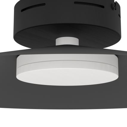Eglo - LED RGBW regulējams griestu gaismeklis LED/15,5W/230V 2700-6500K diam. 45 cm melns