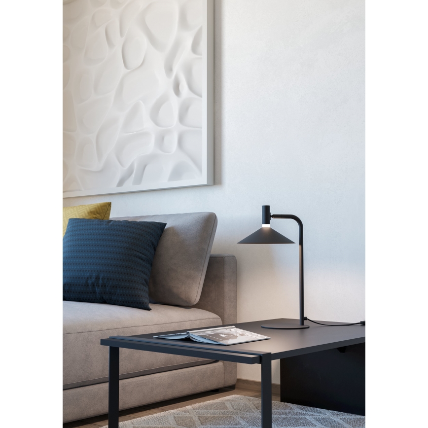 Eglo - LED RGBW regulējama galda lampa LED/7,5W/230V 2700-6500K melna