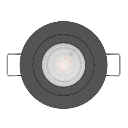 Eglo - LED vannas istabas iebūvējamais spotgaismeklis 1xGU10/4,5W/230V IP44 melns