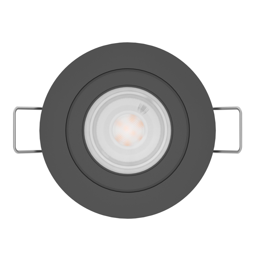 Eglo - LED iebūvējamais spotgaismeklis 1xGU10/4,5W/230V melns