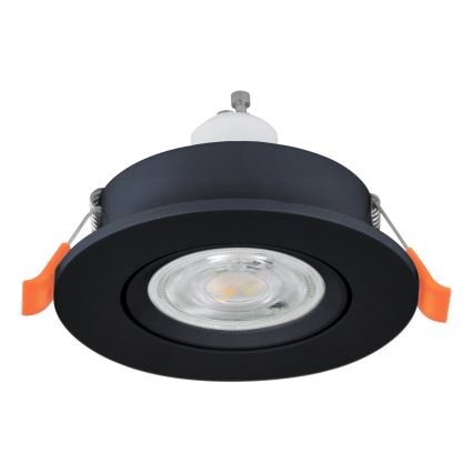 Eglo - LED iebūvējamais punktgaismeklis 1xGU10/4,5W/230V melns