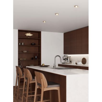 Eglo - LED griestu iebūvējamais prožektors 1xGU10/4,5W/230V matēts hroms