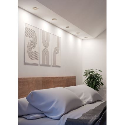 Eglo - LED iebūvējamais griestu spotlukturis LED/4,8W/230V 2700/4000/6500K matēts hroms