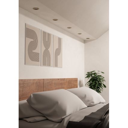 Eglo - LED iebūvējamais griestu spotlukturis LED/4,8W/230V 2700/4000/6500K matēts hroms