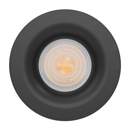 Eglo - LED vannas istabas iebūvējamais griestu gaismeklis LED/4,9W/230V 2700/4000/6500K Ø 8,8 cm IP65 melns