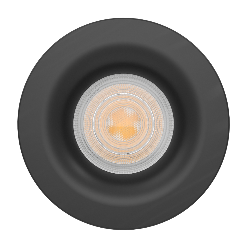 Eglo - LED vannas istabas iebūvējamais griestu gaismeklis LED/4,9W/230V 2700/4000/6500K Ø 8,8 cm IP65 melns