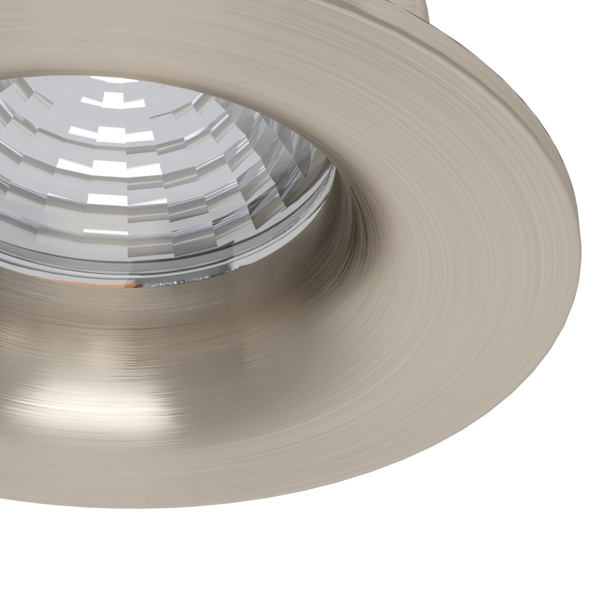 Eglo - Komplekts (3x) iebūvējami LED gaismekļi ar regulējamu spilgtumu LED/4,8W/230V Ø 8,8 cm matēts hroms