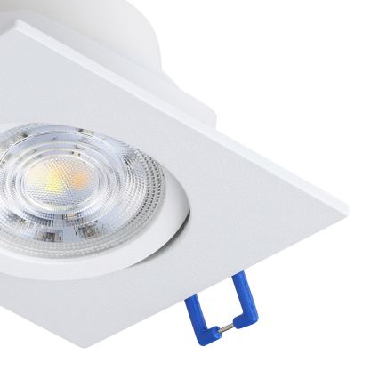 Eglo - komplekts 3x aptumšojami LED iebūvējamie griestu gaismekļi LED/4,8W/230V 8,8x8,8 cm balti