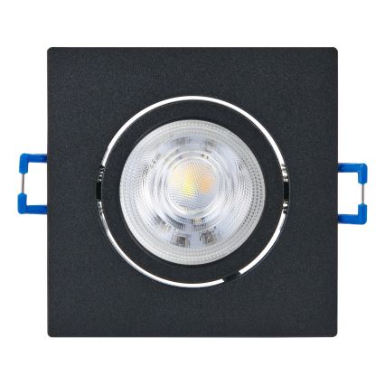 Eglo - Komplekts 3x dimējami iebūvējamie LED griestu gaismekļi LED/6,4W/230V 8,8x8,8 cm melni