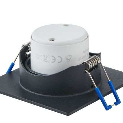 Eglo - Komplekts 3x dimējami iebūvējamie LED griestu gaismekļi LED/6,4W/230V 8,8x8,8 cm melni