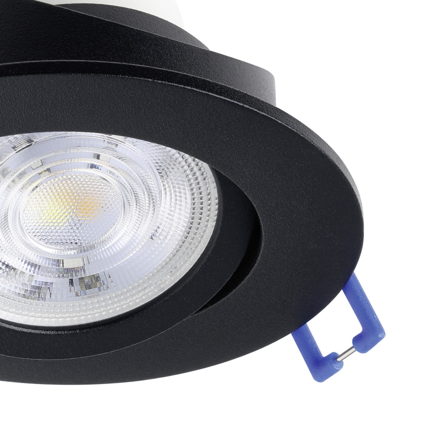 Eglo - komplekts 3x dimējami LED RGBW iebūvējamie griestu gaismekļi LED/4,7W/230V 2700-6500K melni