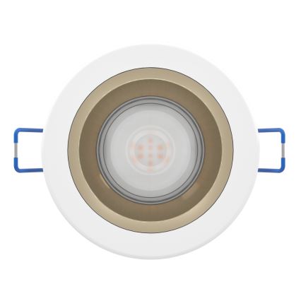 Eglo - Dimējams LED iebūvējamais vannas istabas griestu gaismeklis LED/4,8W/230V 2700/4000/6500K IP44 balta/zelta