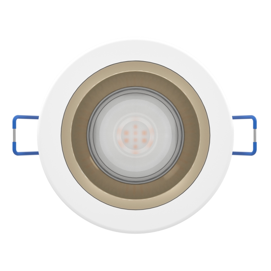 Eglo - Dimējams LED iebūvējamais vannas istabas griestu gaismeklis LED/4,8W/230V 2700/4000/6500K IP44 balta/zelta