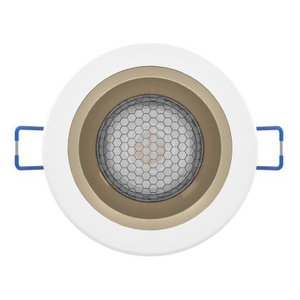 Eglo - LED RGBW dimējams vannasistabas iebūvējamais griestu gaismeklis LED/4,8W/230V 2700-6500K IP44 balts/zelts