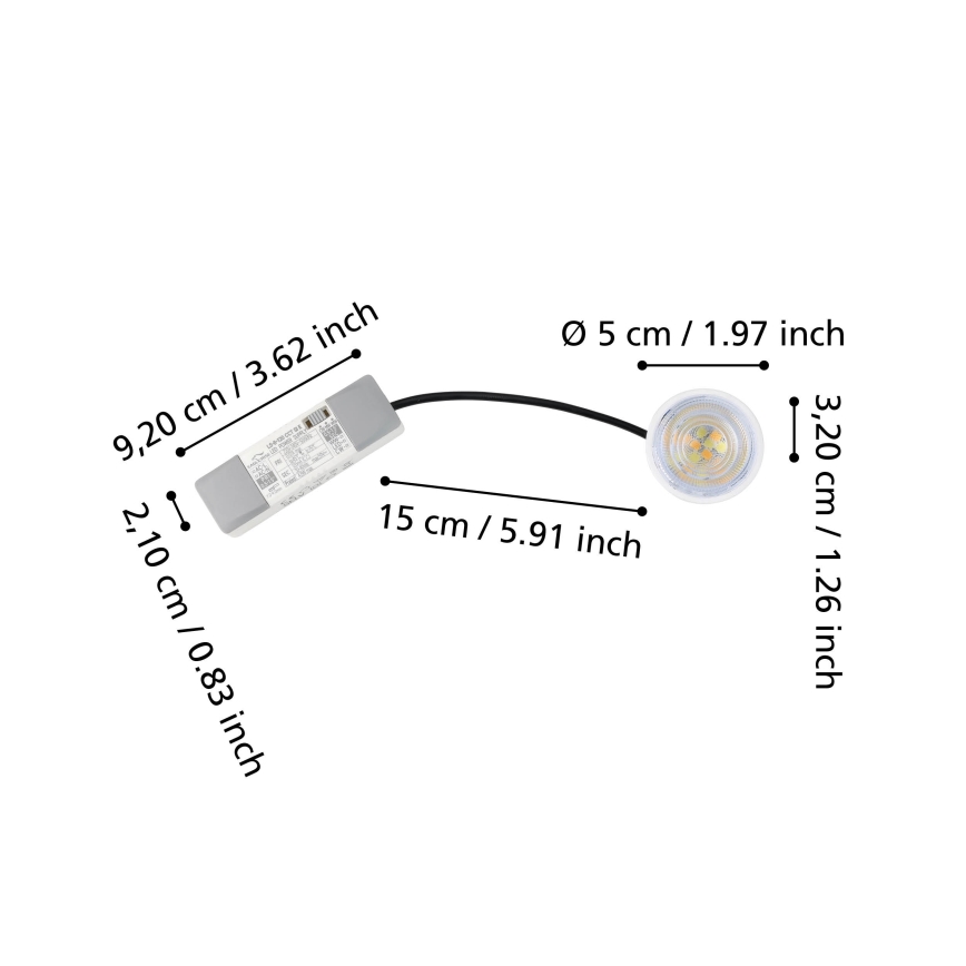 Eglo - LED Āra modulis LED/4,9W/230V 2700/4000/6500K IP65