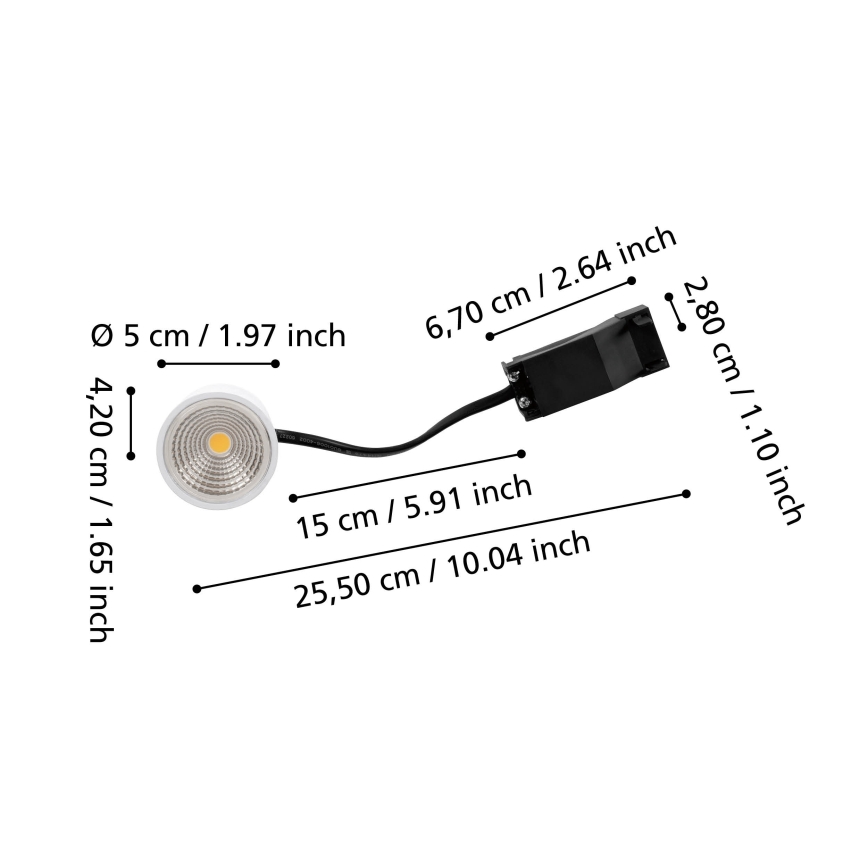 Eglo - Aptumšojams LED modulis LED/4,8W/230V 2700K