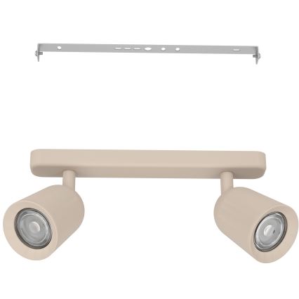 Eglo - Virziena gaismeklis 2xGU10/10W/230V bēšs