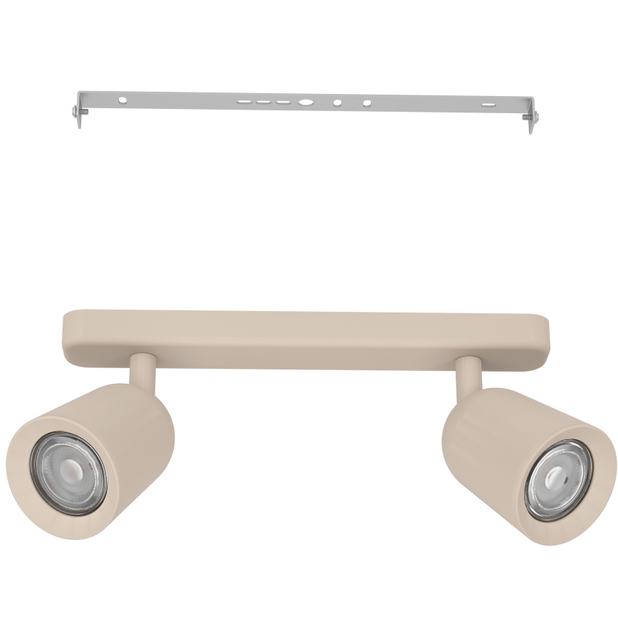 Eglo - Virziena gaismeklis 2xGU10/10W/230V bēšs