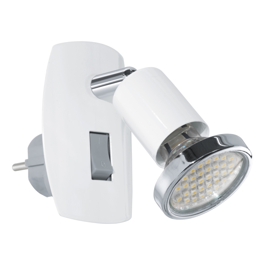 Eglo - LED gaismeklis ar spraudni 1xGU10/2,8W/230V balts