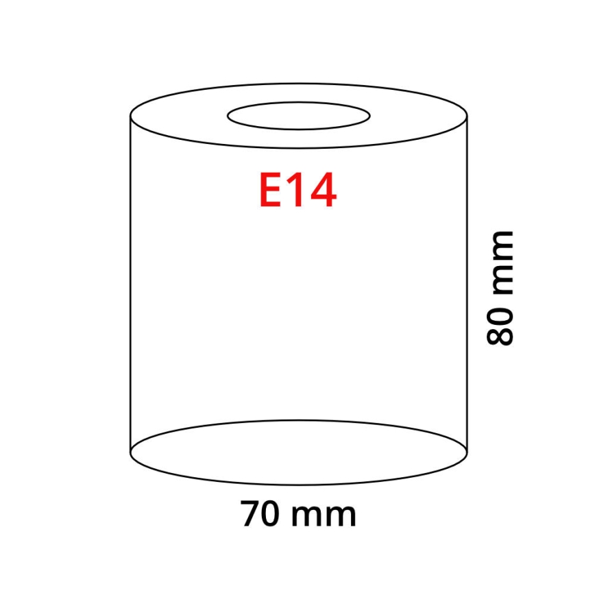EGLO 90255 - Stikls MY CHOICE E14 diametrs 7 cm brūns