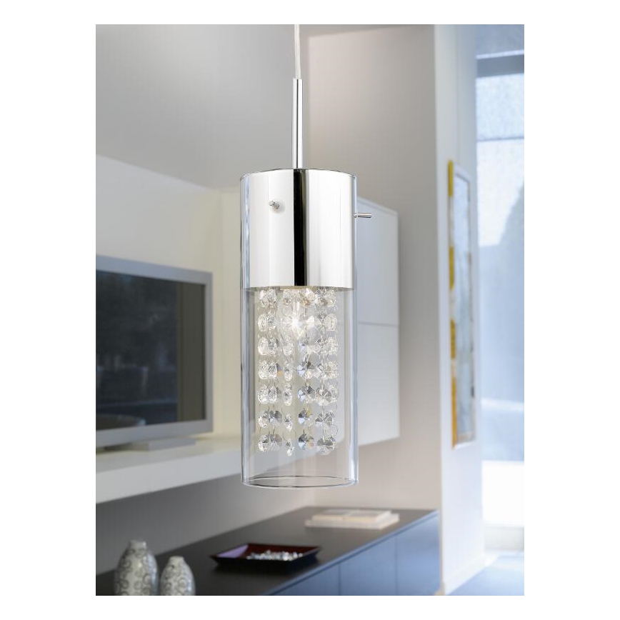 EGLO 90695 - Piekarama lustra DIAMOND 1xE14/60W kristāla