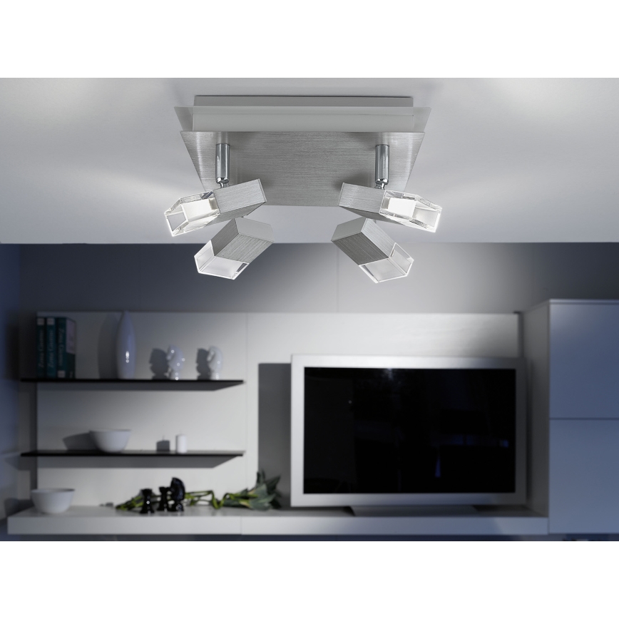 EGLO 90864 - LED griestu gaismeklis GEMINI 4xLED/4.76W