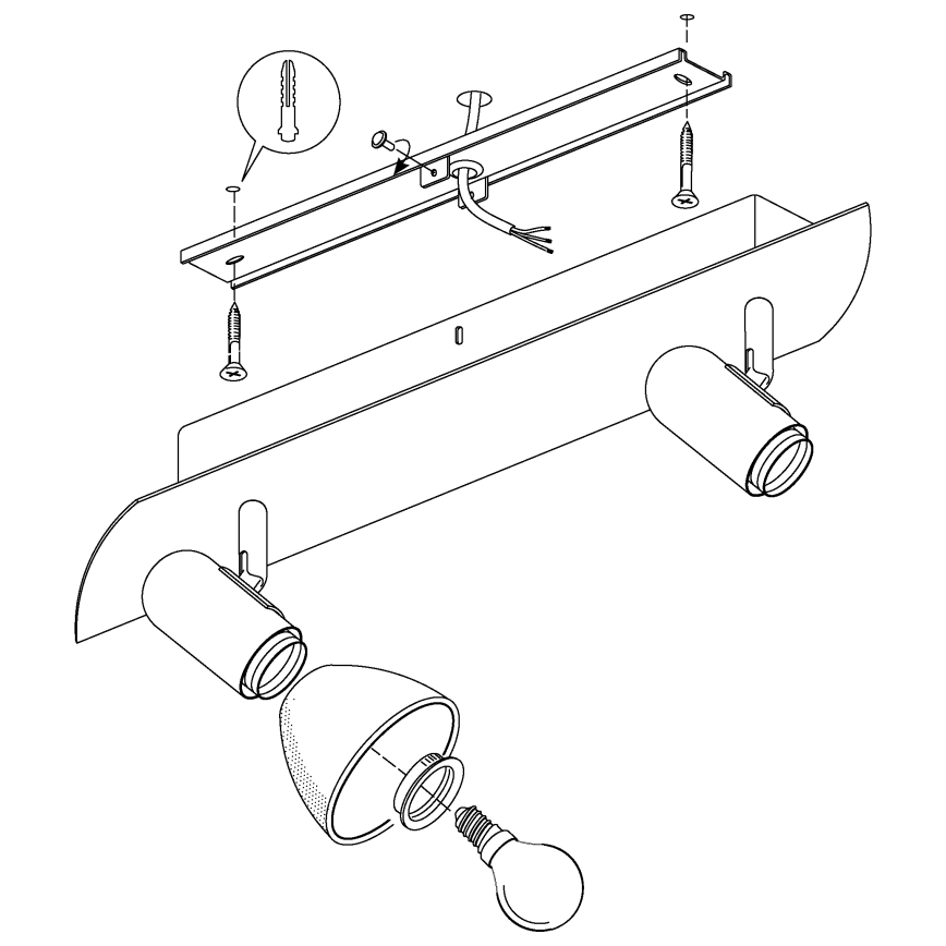 EGLO - Lampa 2xE14/40W
