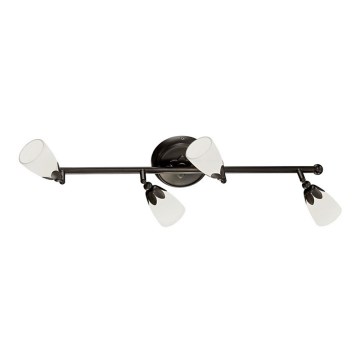 EGLO 91429 - Lampa DANIELLE 4xG9/40W brūns/balts