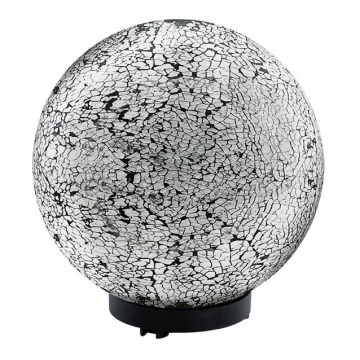 EGLO 91638 - Āra Maza lampa TERRALUNA 1 1xE27/18W melna / balta