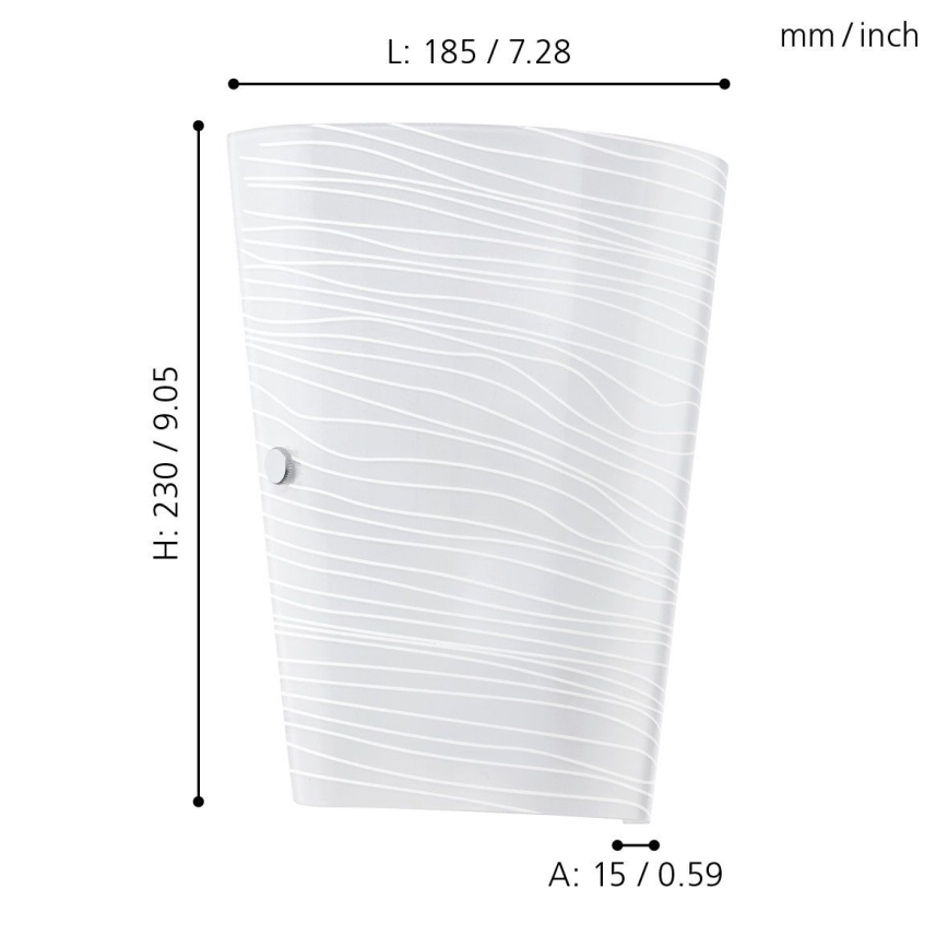 Eglo - Sienas lampa 1xE27/60W/230V