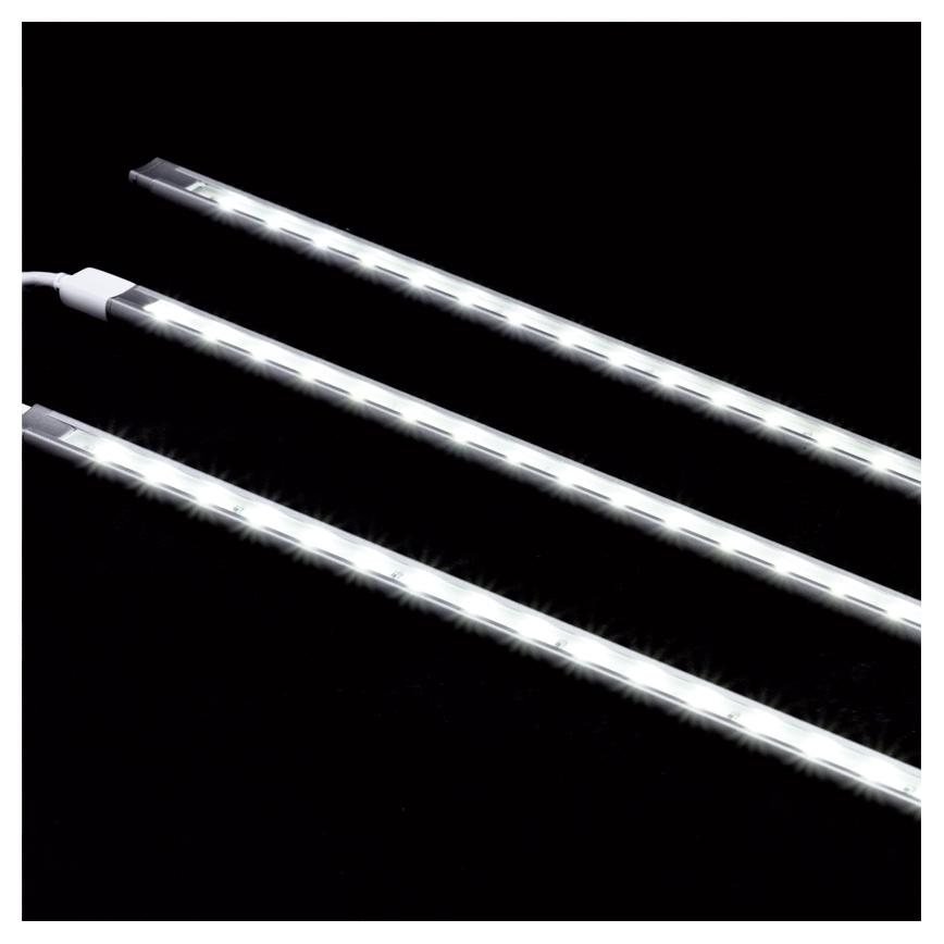 EGLO - 3x LED josla 117  cm LED joslas DECO 3x1.6W (20 LED) balta